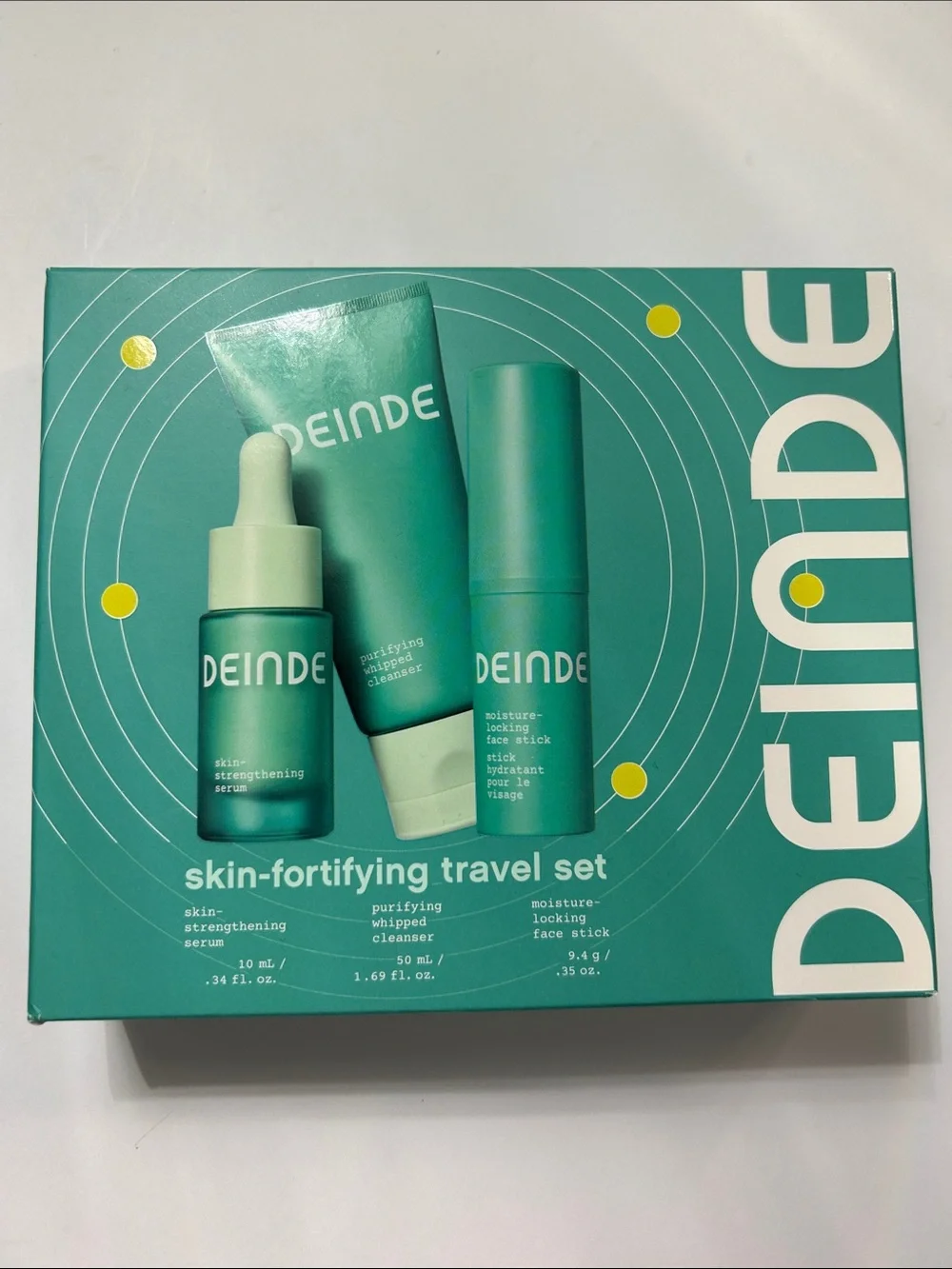 Skin-Fortifying Travel Set in Teal